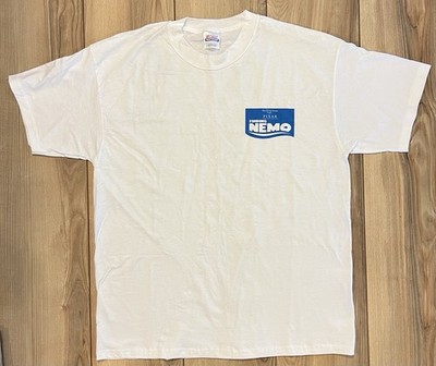 Disney Pixar Finding Nemo Movie Promo T-Shirt Men's L White NOS Vintage Y2K