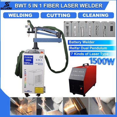 1500W Fiber Laser Welding Cleaning Machine Energy Battery Welder Relfar Dual US