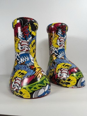 Women s Big Red Boots Astro Boy Size 10 Cape Robbin Oversized Roblox Boots