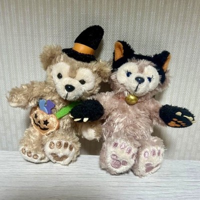 Disneyland Duffy & ShellieMay Plush Key Chain Strap Halloween Tokyo Japan F/S