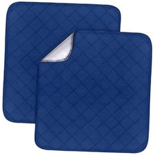 Waterproof Chair Pads for Incontinence 22" x 21", 2 Pack Non 22x21 Inch Navy
