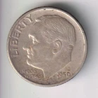 1950-S ROOSEVELT DIME 10¢ SAN FRANCISCO 90% SILVER COIN UNITED STATES OF AMERICA