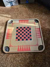 Carrom Industries Game Board 28 1/2" Large Wooden Vintage Game 