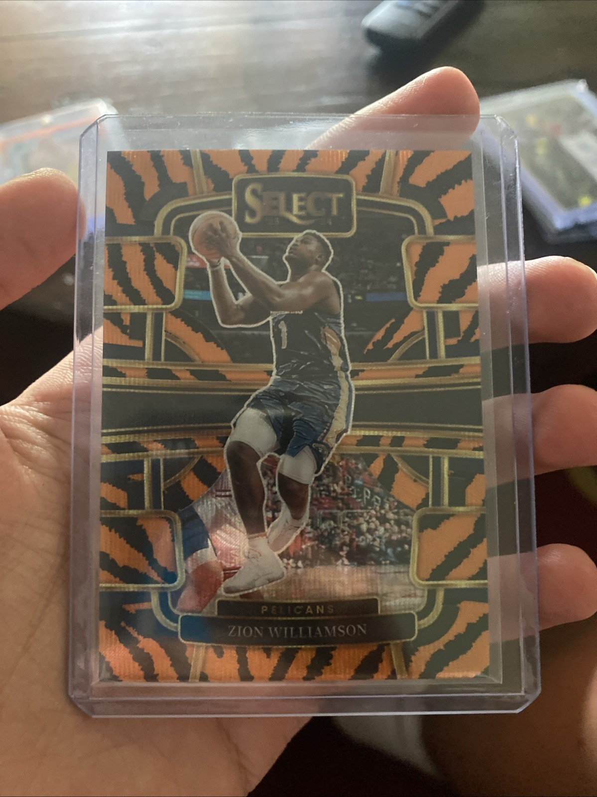 2023 Panini Select Tiger Prizm #36 Zion Williamson SP Case Hit