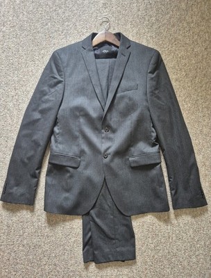 Neu Black Label S.oliver Anzug M 98 Grau Original Sakko Blazer
