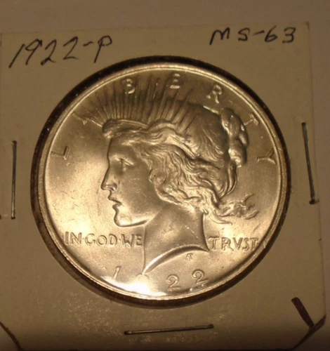 1922 p peace dollar MS UNC BU