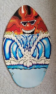 Drew Brophy Surfing Art Body Board Skimboard Shark Skimz Wall Decor