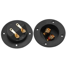 2 Pcs 2-way Speaker Cups Diy Subwoofer Box Speaker Box Screw Connector