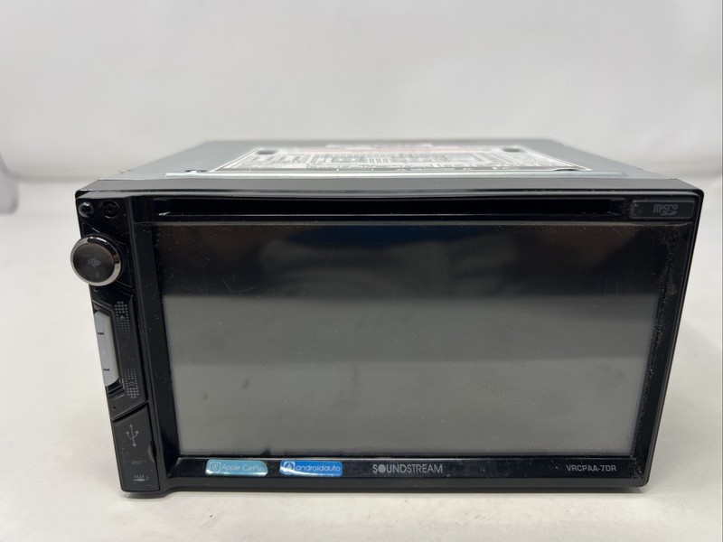Soundstream VRCPAA-7DR - 7" Double Din Car Stereo, Wireless CarPlay Android Auto