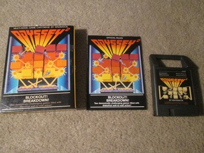 Blockout Breakdown for the Odyssey 2 Complete in Box Very Good