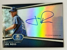 2012 Bowman Platinum #AP-JR Joe Ross Prospect Autograph Padres Auto