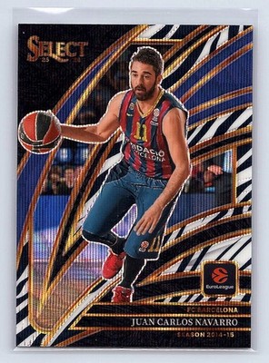JUAN CARLOS NAVARRO 2025-26 Select EuroLeague #206 Courtside Zebra Prizm SSP