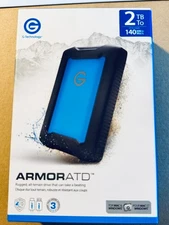NEW SEALED G-Technology External ArmorATD 2TB Rugged USB-C Portable Hard Drive