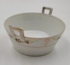 Nippon Small Dish Bowl W/ Handles Hand Painted 4.25"x 1.75"