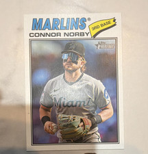 Topps 2026 Heritage Connor Norby #30 Miami Marlins Baseball Card