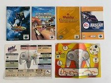 Nintendo 64 Lot - 4 Manuals 2 Operation Cards - Wave Race 1080 Star Wars More