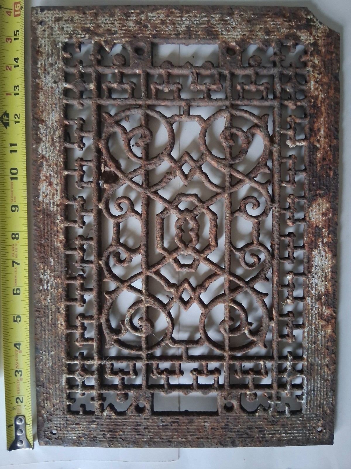 3 Different Size Antique Victorian Cold Air Return Heat Grate Cast Iron 