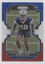 2021 Panini Prizm Rookie Red White & Blue Prizm Jabril Cox #394 fm0
