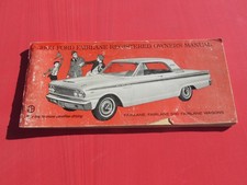 1963 Ford Fairlane Registered Owners Manual Original - First Printing