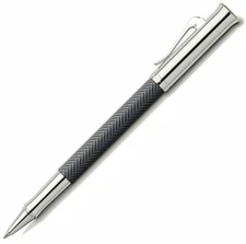 Graf Von Faber Castell Anthracite Guilloche Ciselé Roller Ball Pen (#146710)