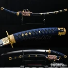 Sharp Katana Japanese Samurai Sword Carbon Steel Authentic Tachi More Curved