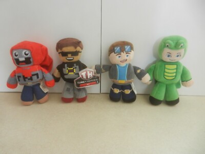 Jazwares Tube Heroes Plüsch Konvolut Little Lizard Dan TDM Exploding TNT Stofftiere