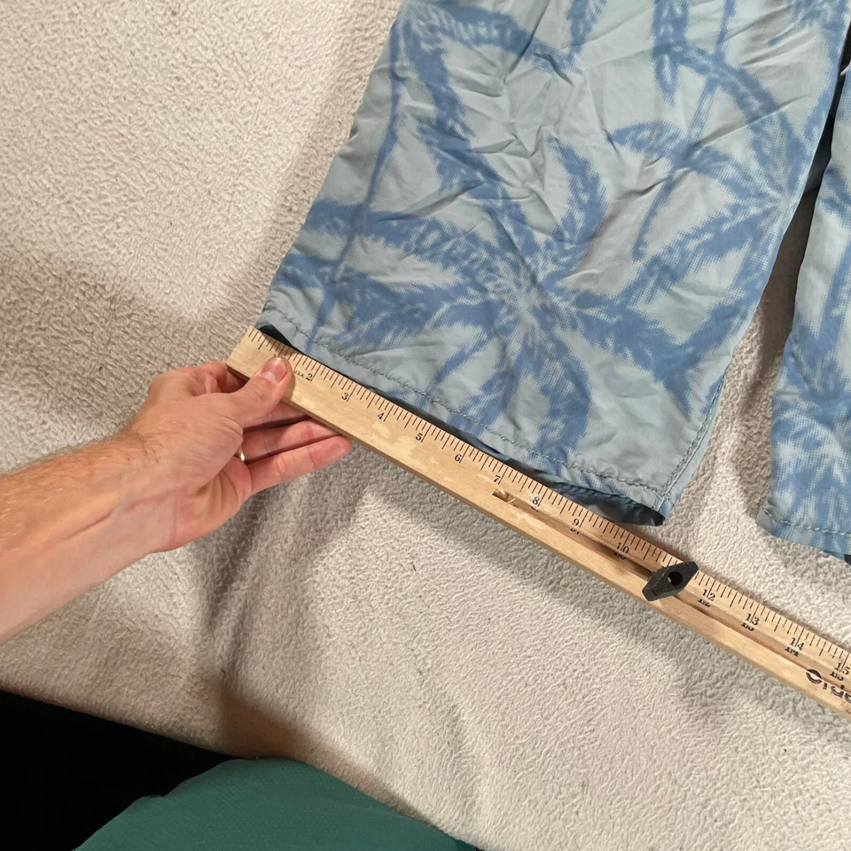 Pantalón Corto True Religion Ricky Board Para Hombre 31 Azul Pizarra Diseño Palmera Híbrido 31x11 Foto 3 de 4