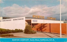 c1950s Norton Company, Grinding Machines, Santa Clara, California Postcard