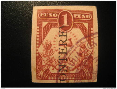 Monterrey Overprinted 1903 1904 1 Gewicht Stempel Revenue Fiscal Tax Postage Due - Afbeelding 1 van 1
