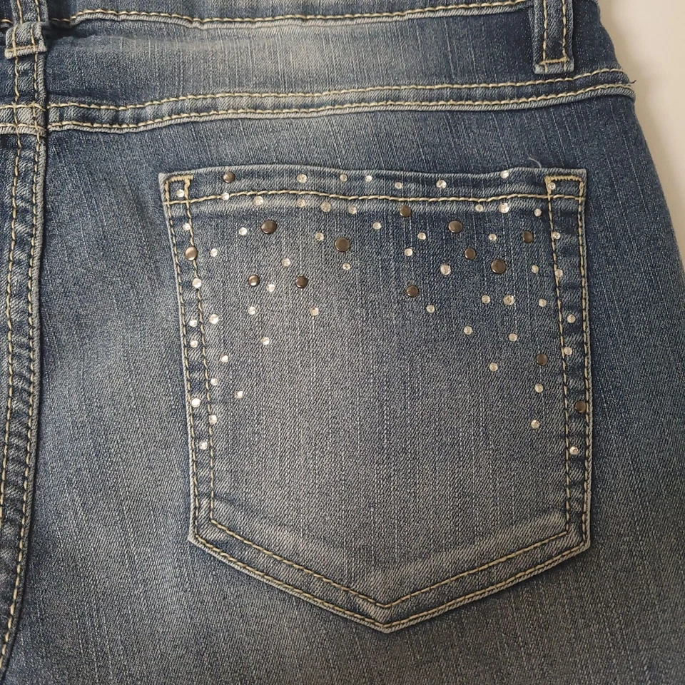 Mudd Jeans Acampanados Tiro Bajo Estrás Y2K Talla 9 Foto 3 de 4