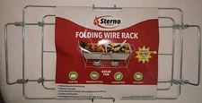 Sterno Reusable Folding Wire Rack Pop-Up Chafer Rack Store Flat Sturdy Parties