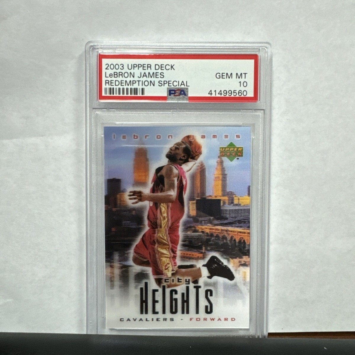 2003 Upper Deck Lebron James Redemption Special City Heights Psa 