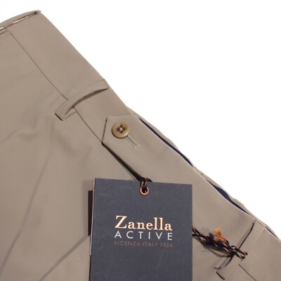 Zanella NWT Active / Casual Pants Size 32 US Curtis Solid Beige Polyamide Blend