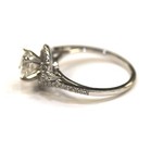 GIA certified 14k white gold .91ct round SI1 G diamond engagement ring 3.7g — photo 4