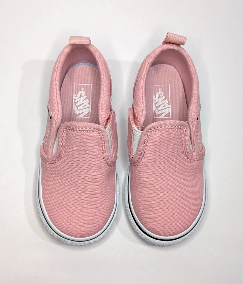 Vans Asher V Coral Blush Toddler Girl's Canvas Skate Shoes - Size 6/7/8/9/10 NWB - Image 2 of 4
