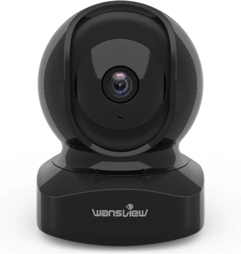 Wansview Security Camera, IP Camera 2K, WiFi Home Indoor 3MP, Black