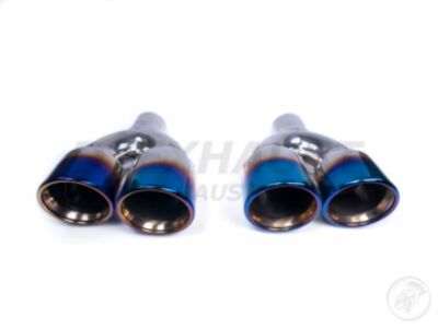 PAIR DT-24179BF LEFT & RIGHT DUAL ROLL ANGLE DOUBLE WALL BLUE FLAME 2.25'' IN 9''L