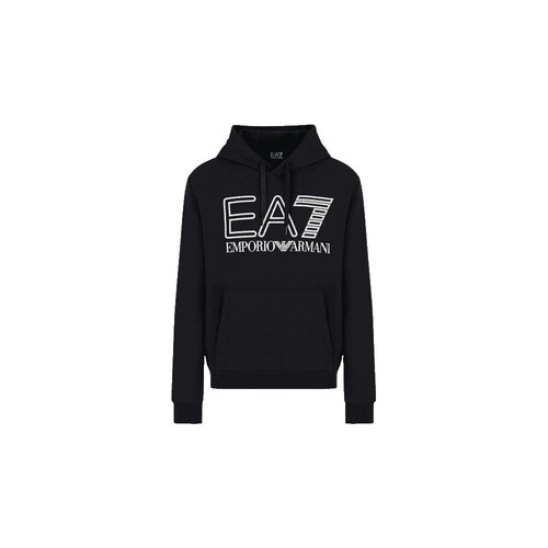EMPORIO ARMANI EA7 $125 Mens Long Sleeve Zip Logo-Print Sweatshirt