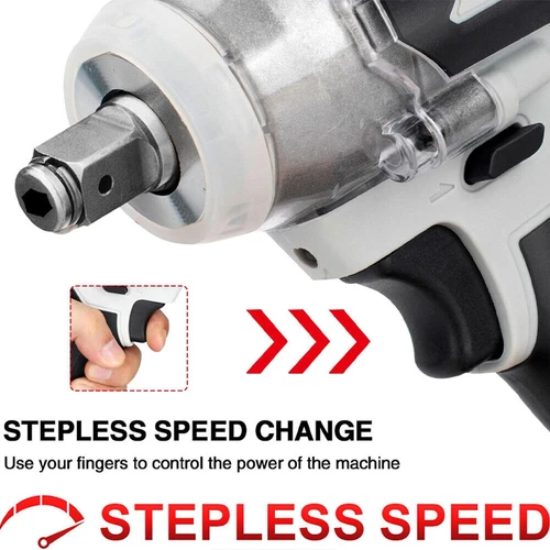 1000Nm 1/2" Cordless Electric Impact Wrench Drill Gun Ratchet Driver w/ Battery - Picture 20 of 28
