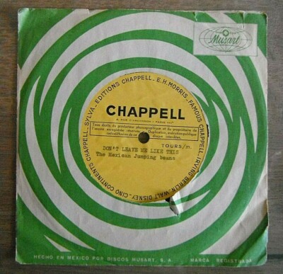  Rare SP Test Pressing/Matrice Monoface THE MEXICAN JUMPING BEANS Rock & Roll 