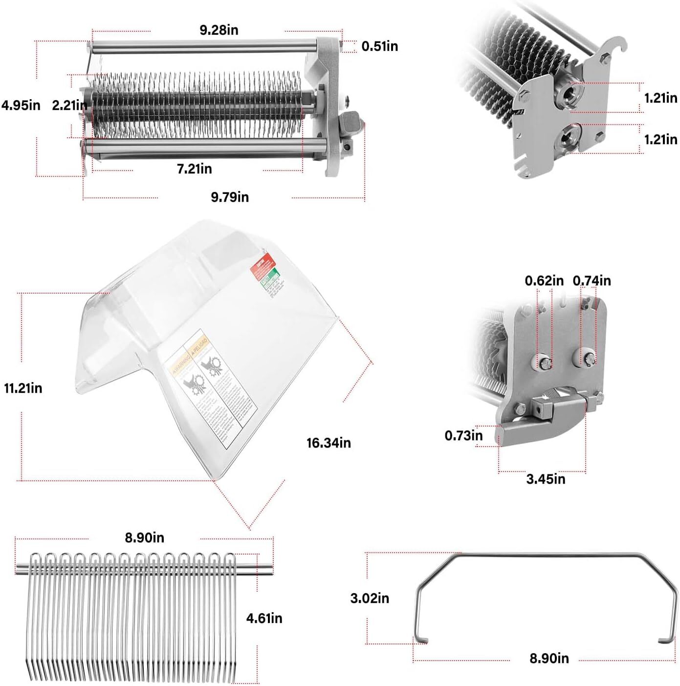 For Biro Tenderizers TA3130 Cradle Assembly + Cover, PRO-9 Tenderizers Sir Steak