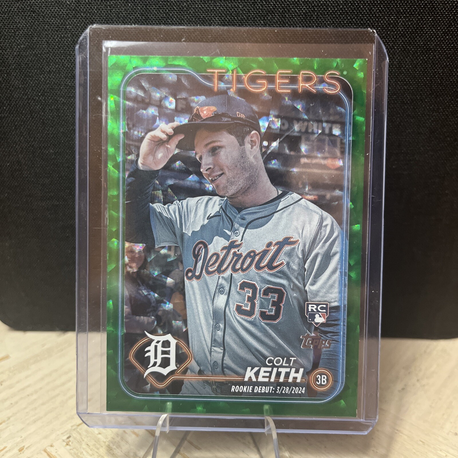COLT KEITH 2024 Topps Update Rookie Debu 117/499 Green Crackle Foil #US73 Tigers