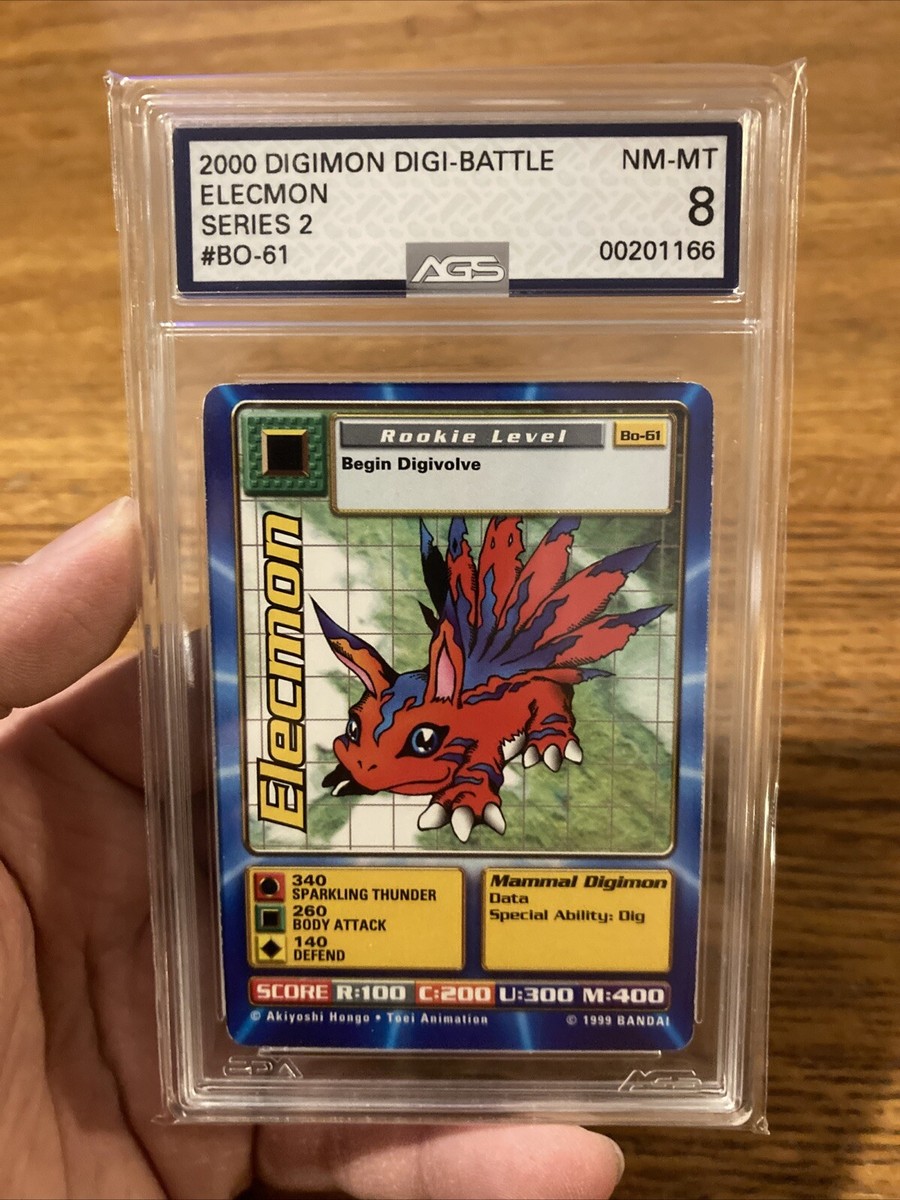 Bandai Digimon Trading Card Series 2 Elecmon Bo-61 Graded 8 Bandai Digimon Trading Card Series 2 Elecmon Bo-61 Graded 8