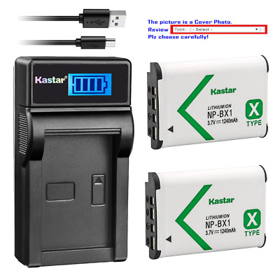Kastar USB Charger Battery for Sony NP-BX1 BC-CSX & Sony Cyber-shot DSC-RX100M2