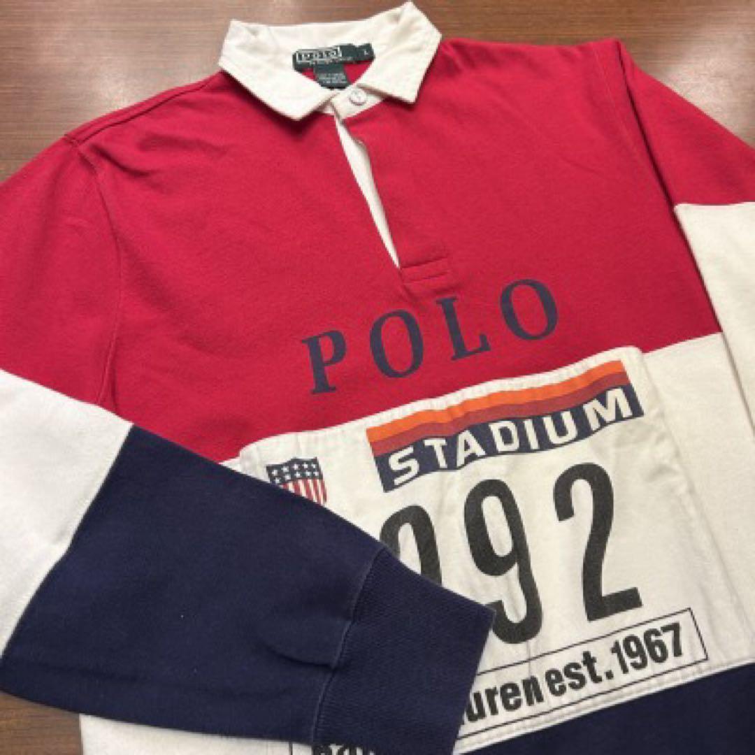Polo Ralph Lauren Winter Stadium 1992 Rugby Shirt BOY'S size Polo Ralph Lauren Winter Stadium 1992 Rugby Shirt BOY'S size
