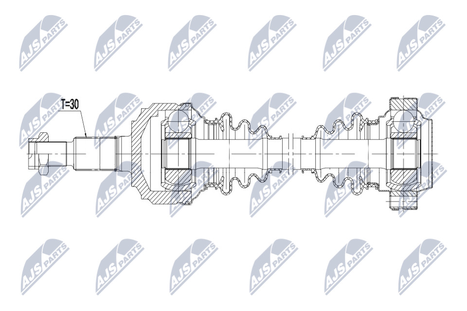 NPW-VW-186 NTY Drive Shaft for PORSCHE,VW