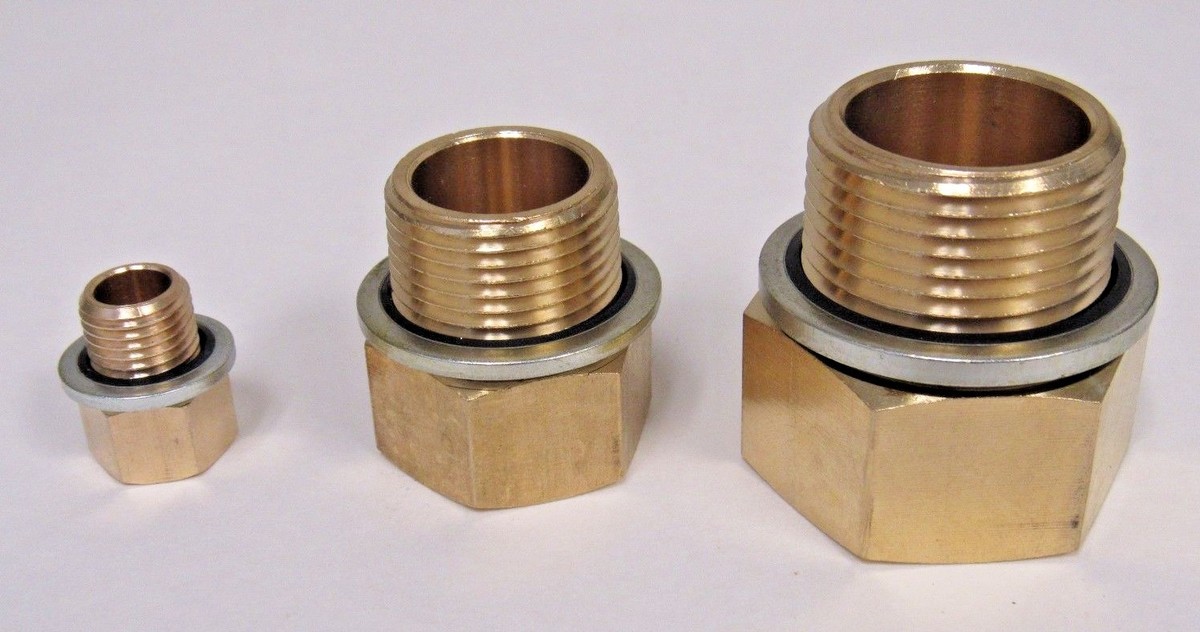 SET ADATTATORE OTTONE Per Conversione R134A Che Garantisce Un Sistema Di Raffred EUR 20,95