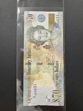Commemorative Cayman Islands 70 Dollars 2023 UNC Queen Elizabeth 10,000 Printed