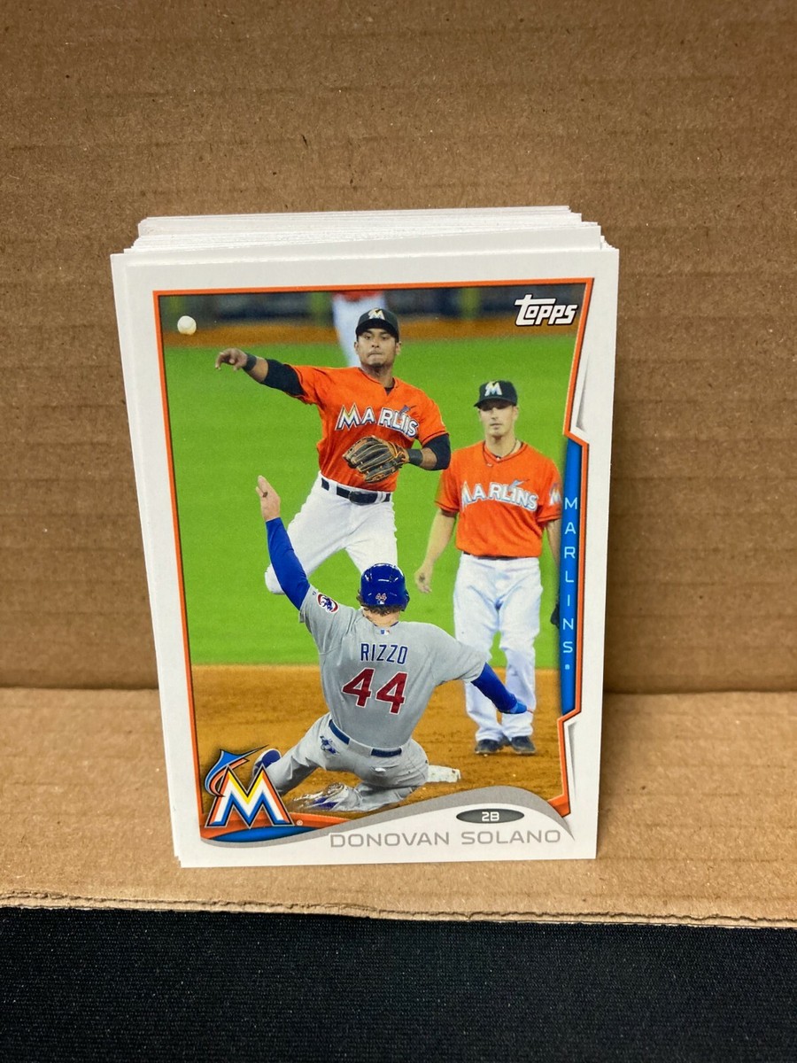 Lot of 50 2014 Topps Donovan Solano #MIA-9 Only Donovan Solano Marlins Cards