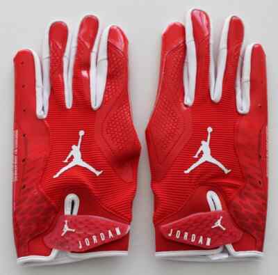 Nike Jordan Fly Lock Football Gloves Men's 2XL University Red/White